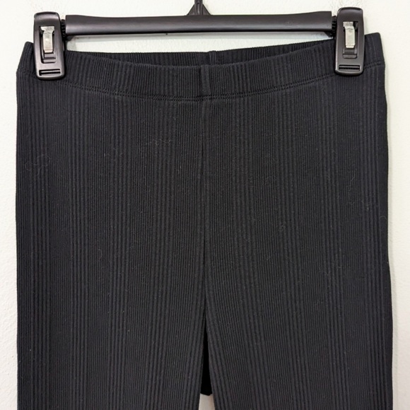 Aerie High Waisted Ribbed Black Pants - Picture 4 of 6